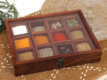 Wooden  Masala Box